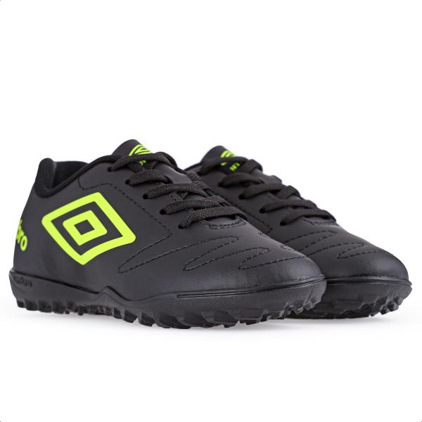 Imagem de Chuteira Umbro Society Class 2.2 JR Preto e Verde limão - Infantil