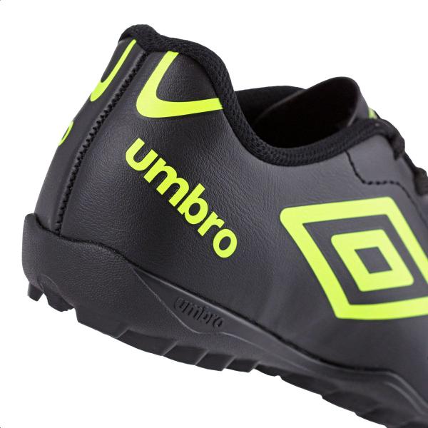 Imagem de Chuteira Umbro Society Class 2.2 JR Preto e Verde limão - Infantil