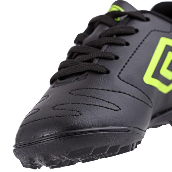 Imagem de Chuteira Umbro Society Class 2.2 JR Preto e Verde limão - Infantil