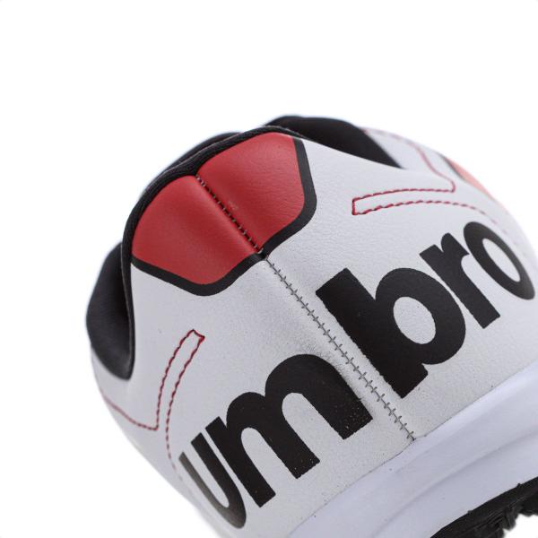 Imagem de Chuteira Umbro Society Class + Branco Vermelho e Preto - Masculino