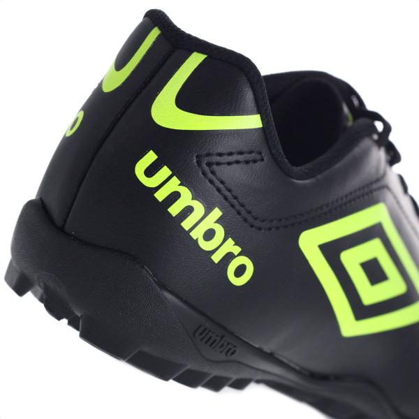 Imagem de Chuteira Umbro Society Class Preto e Verde limão - Masculino