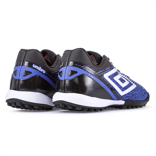 Imagem de Chuteira Umbro Society Gravity Azul Preto e Branco - Masculino 