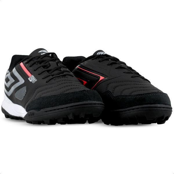 Imagem de Chuteira Umbro Society Pro 5 Bump Club Preta e Cinza - Masculina