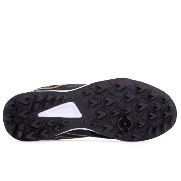 Imagem de Chuteira Umbro Society Pro 5 Bump Club Preto Dourado e Grafite - Masculina