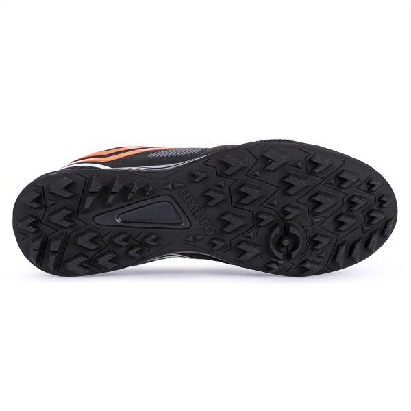 Imagem de Chuteira Umbro Society Pro 5 Bump Club Preto Laranja e Azul - Masculino