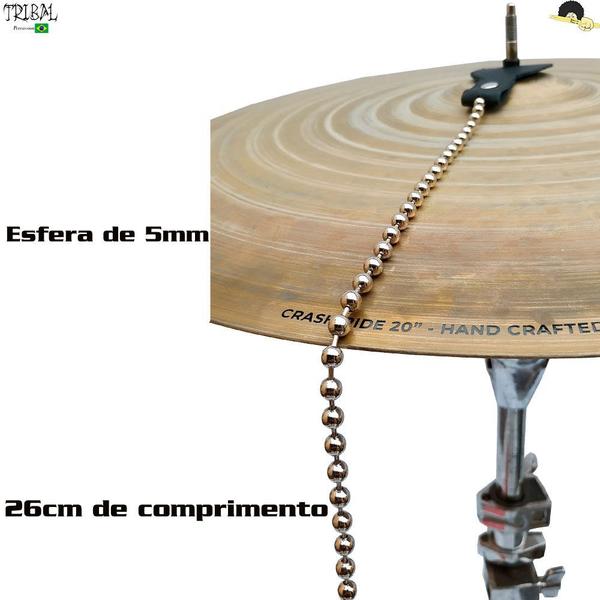 Imagem de Chuveirinho base de Couro Tribal Percussion para Estantes para Prato - Compatível com qualquer estante