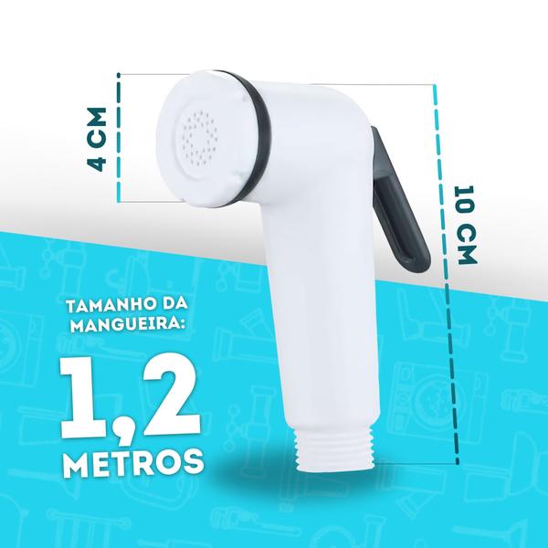 Imagem de Chuveirinho Para Ducha Com Mangueira Flexivel ABS 