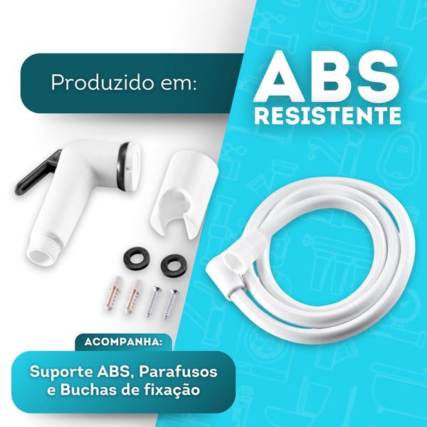 Imagem de Chuveirinho Para Ducha Com Mangueira Flexivel ABS 