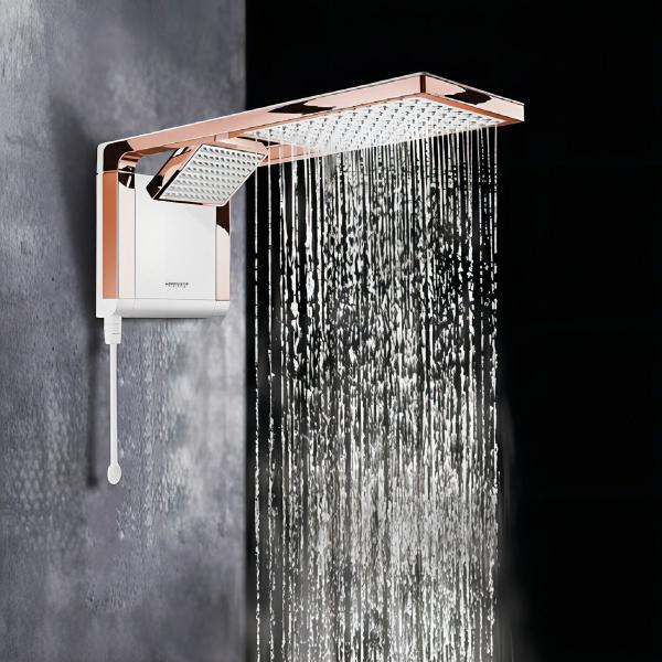 Imagem de Chuveiro Acqua Duo Branco E Rose Gold 7800w Lorenzetti