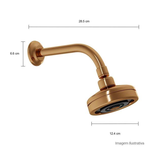 Imagem de Chuveiro Acqua Plus Standart com Tubo 1990 Red Gold Deca  