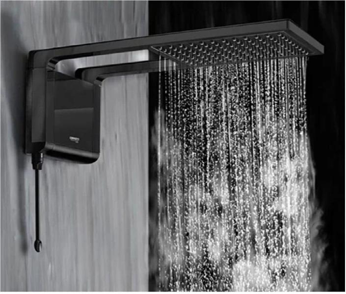 Chuveiro Acqua Storm 5500W Lorenzetti Preto 127V - 7510062 - Lorenzet eletro Imagem de Chuveiro Acqua Storm 5500W Lorenzetti Preto 127V - 7510062