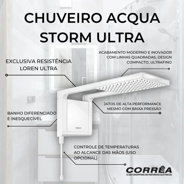 Imagem de Chuveiro Acqua Storm Ultra Branco Lorenzetti 220v