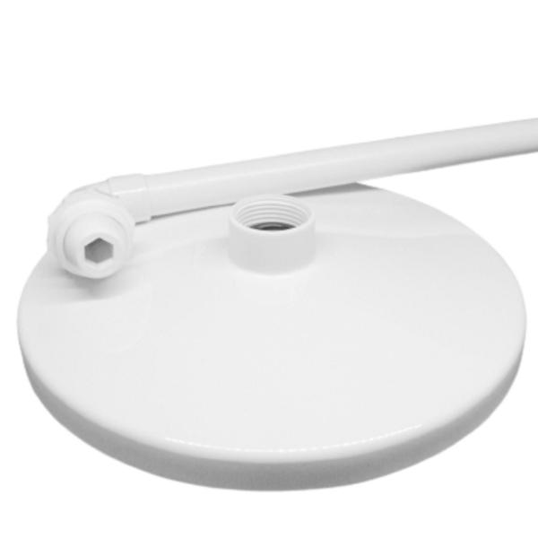 Chuveiro Chuveirão Ducha Redonda Articulada em Abs Branco 9 Polegadas Parede Piscina Area Interna - Lumar Plasticos Imagem de Chuveiro Chuveirão Ducha Redonda Articulada em Abs Branco 9 Polegadas Parede Piscina Area Interna