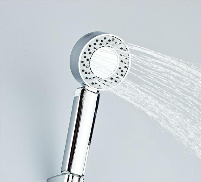 Imagem de Chuveiro Chuveirinho  Ducha Alta Pressão Dupla Face Suporte Shampoo Gel