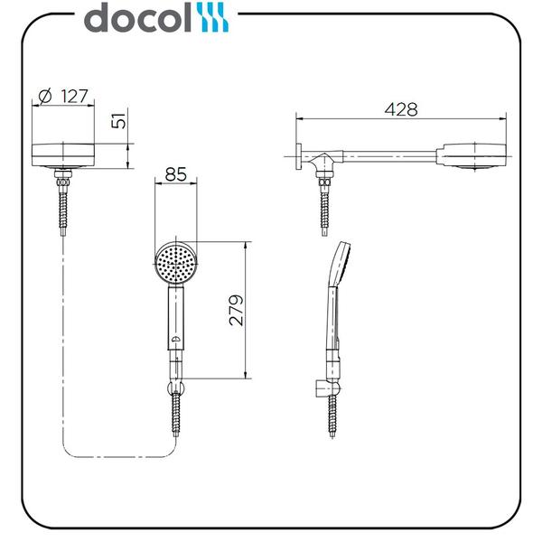 Imagem de Chuveiro com Desviador Technoshower Docol Cromado