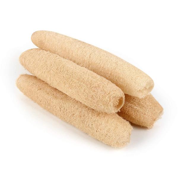 Imagem de Chuveiro de banho Luffa orgânico natural YEMTAL, esponjas, 4 unidades