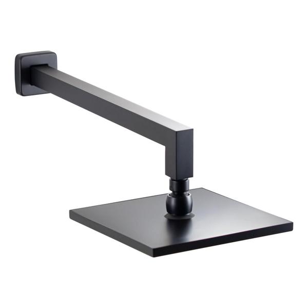 Chuveiro De Parede Quadrado Preto Fosco Lux 20X20Cm - Movel Do Brasil Imagem de Chuveiro De Parede Quadrado Preto Fosco Lux 20X20Cm