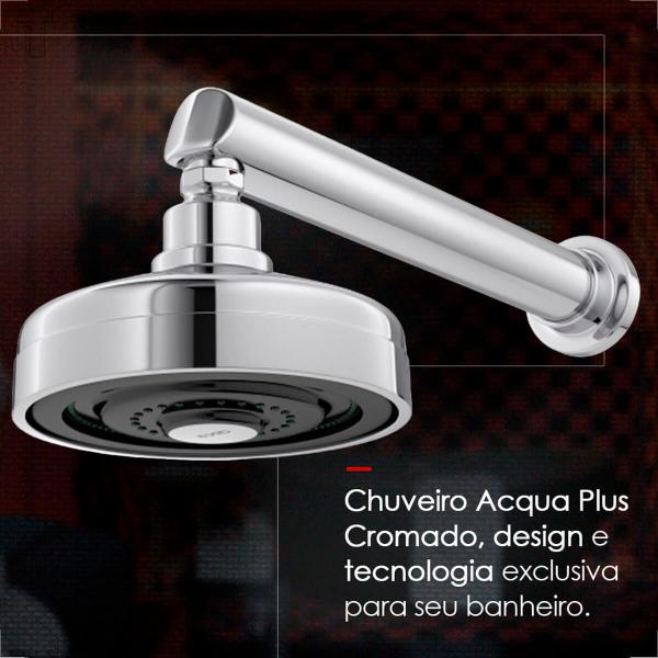 Chuveiro deca acqua plus c/tubo parede 1990.c.ct cromado Imagem de Chuveiro deca acqua plus c/tubo parede 1990.c.ct cromado