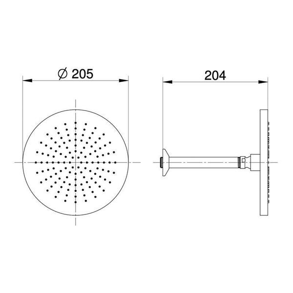 Imagem de Chuveiro Docol DoColeden Cromado 204x205x205mm 909306