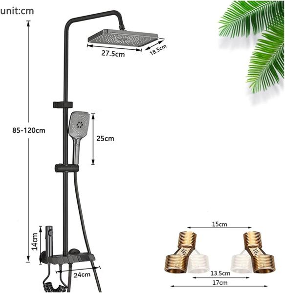 Imagem de Chuveiro Ducha 4 Saídas Misturador Termostato Digital Preto