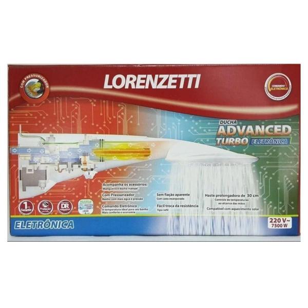 Imagem de Chuveiro Ducha Advanced Eletrônica Lorenzetti 220v 7500w