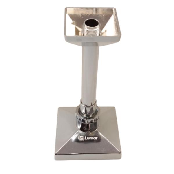 Chuveiro Ducha Cascata Quadrada Articulada Teto Abs Cromado 4 Polegadas Area De Lazer Piscina Sauna - Lumar Plasticos Imagem de Chuveiro Ducha Cascata Quadrada Articulada Teto Abs Cromado 4 Polegadas Area De Lazer Piscina Sauna