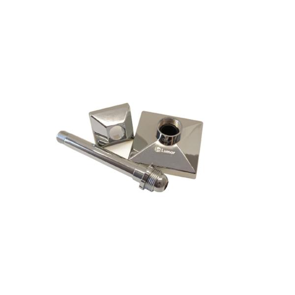 Chuveiro Ducha Cascata Quadrada Articulada Teto Abs Cromado 4 Polegadas Area De Lazer Piscina Sauna - Lumar Plasticos Imagem de Chuveiro Ducha Cascata Quadrada Articulada Teto Abs Cromado 4 Polegadas Area De Lazer Piscina Sauna