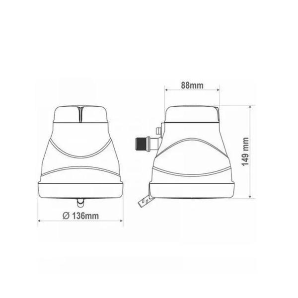 Imagem de Chuveiro Ducha Elétrica Kibanho 4t 127V 5.400W Branco Fame Única