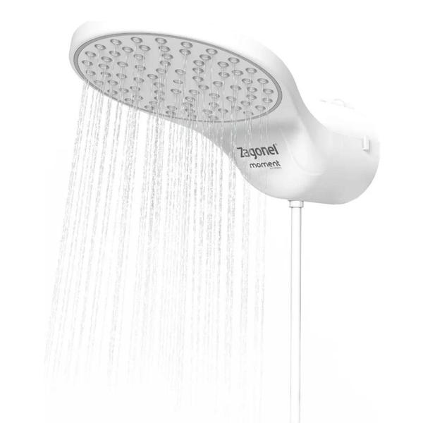 Chuveiro Ducha Eletrônica Moment Zagonel 220vx7500w Branco Imagem de Chuveiro Ducha Eletrônica Moment Zagonel 220vx7500w Branco