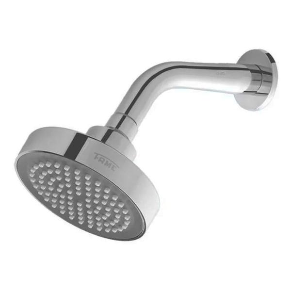 Chuveiro Ducha Fame de Parede Sem Desviador Cromado 4'' Imagem de Chuveiro Ducha Fame de Parede Sem Desviador Cromado 4''
