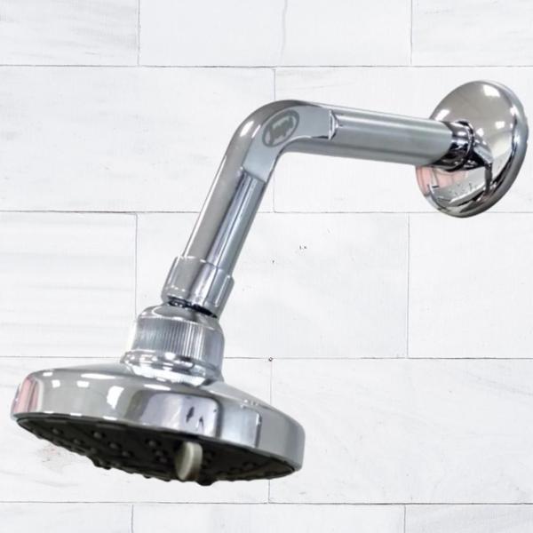 Chuveiro Ducha Fria Cromado 4 Tipos De Jatos - JAPI Imagem de Chuveiro Ducha Fria Cromado 4 Tipos De Jatos