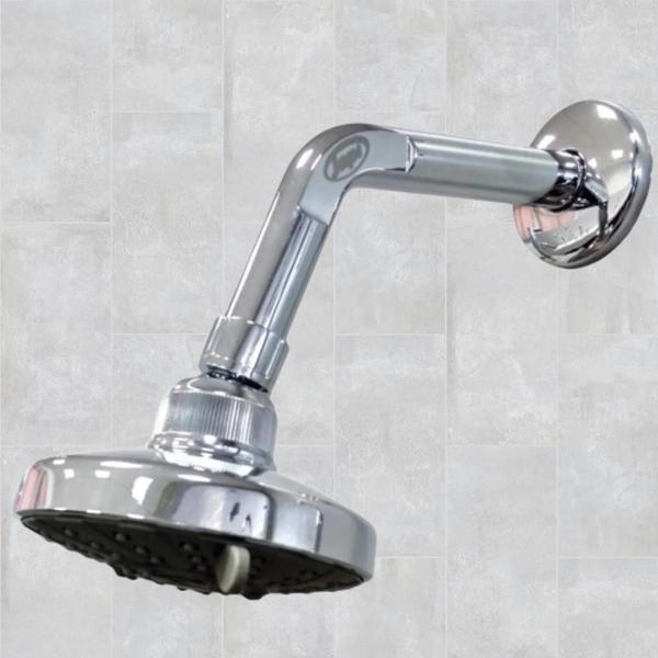 Chuveiro Ducha Fria Cromado 4 Tipos De Jatos - JAPI Imagem de Chuveiro Ducha Fria Cromado 4 Tipos De Jatos