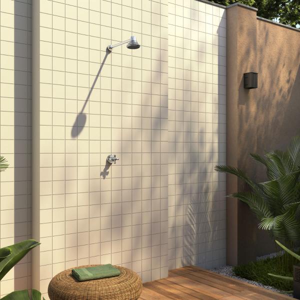 Chuveiro Ducha Fria Redondo 9cm Cromado Para Piscina Jardim Quintal + Fita Veda Rosca Teflon 12mm x 5m - Valeplast Imagem de Chuveiro Ducha Fria Redondo 9cm Cromado Para Piscina Jardim Quintal + Fita Veda Rosca Teflon 12mm x 5m
