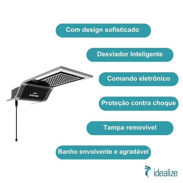 Imagem de Chuveiro Ducha Intense Eletrônica 4474 127v 5400w Black/preto Fame