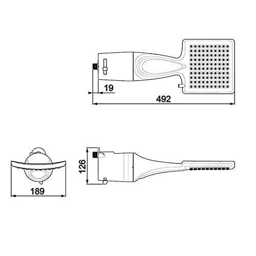 Imagem de Chuveiro Ducha Loren Shower Eletrônico 220v 7500w Lorenzetti Branco