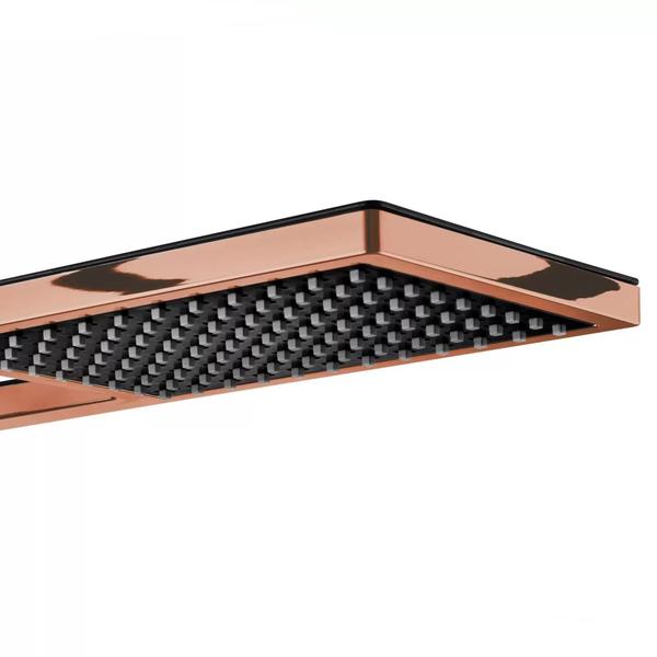 Imagem de Chuveiro Ducha Lorenzetti Acqua Duo Ultra Black e Rose Gold Temperatura Gradual 220v 6800w