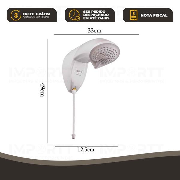 Chuveiro Ducha Nd Eletrônica 7700w 220v Jato Intenso Hydra Imagem de Chuveiro Ducha Nd Eletrônica 7700w 220v Jato Intenso Hydra