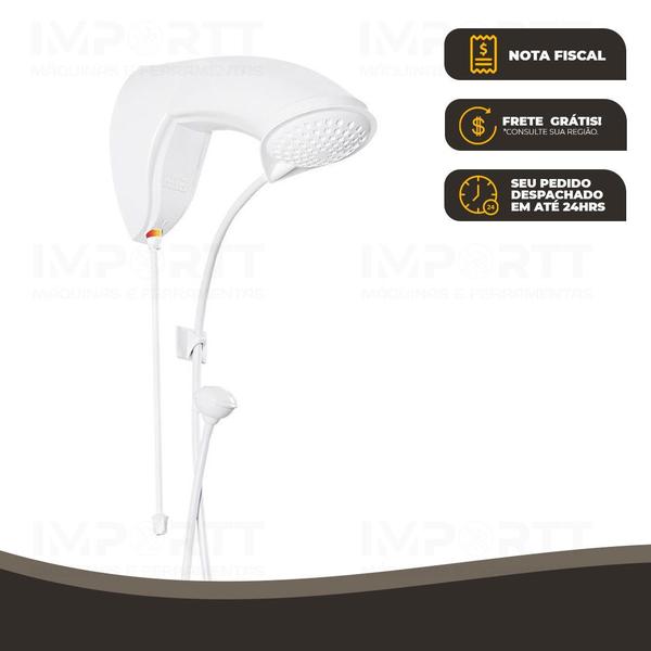 Chuveiro Ducha Nd Eletrônica 7700w 220v Jato Intenso Hydra Imagem de Chuveiro Ducha Nd Eletrônica 7700w 220v Jato Intenso Hydra