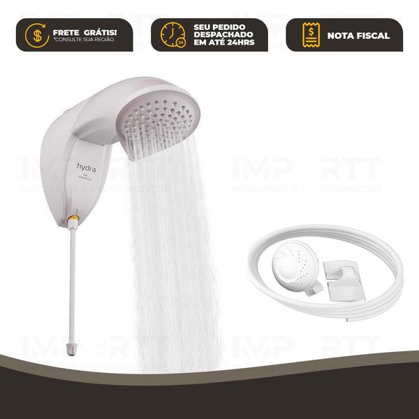 Chuveiro Ducha Nd Eletrônica 7700w 220v Jato Intenso Hydra Imagem de Chuveiro Ducha Nd Eletrônica 7700w 220v Jato Intenso Hydra
