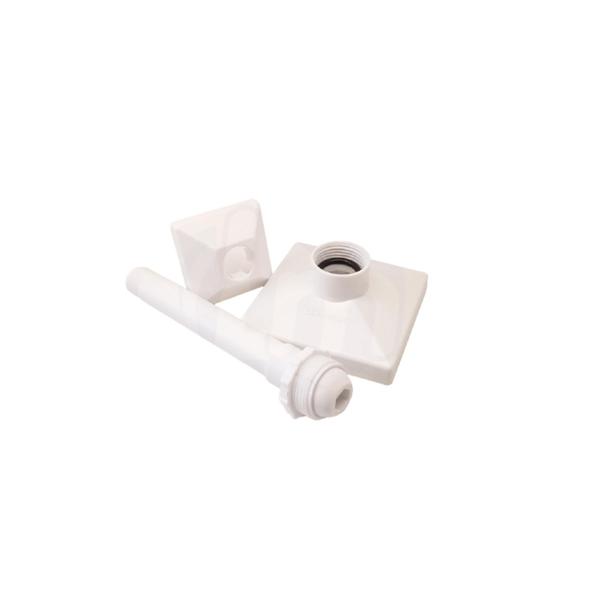 Chuveiro Ducha Quadrada Articulada Para Teto Abs Branco de 4 Polegadas - Lumar Plasticos Imagem de Chuveiro Ducha Quadrada Articulada Para Teto Abs Branco de 4 Polegadas - Lumar Plasticos
