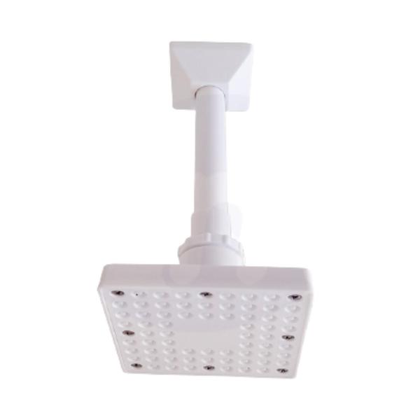Chuveiro Ducha Quadrada Articulada Para Teto Abs Branco de 4 Polegadas - Lumar Plasticos Imagem de Chuveiro Ducha Quadrada Articulada Para Teto Abs Branco de 4 Polegadas - Lumar Plasticos