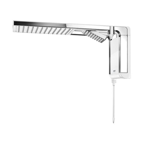 Chuveiro E Ducha Eletronico Moderno Luxo White Cromado Acqua Duo Ultra 127v 5500w - Lorenzetti Imagem de Chuveiro E Ducha Eletronico Moderno Luxo White Cromado Acqua Duo Ultra 127v 5500w