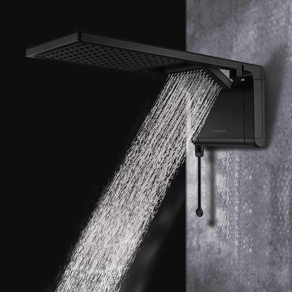 Imagem de Chuveiro Elétrico Acqua Duo Preto Fosco 7800W Lorenzetti