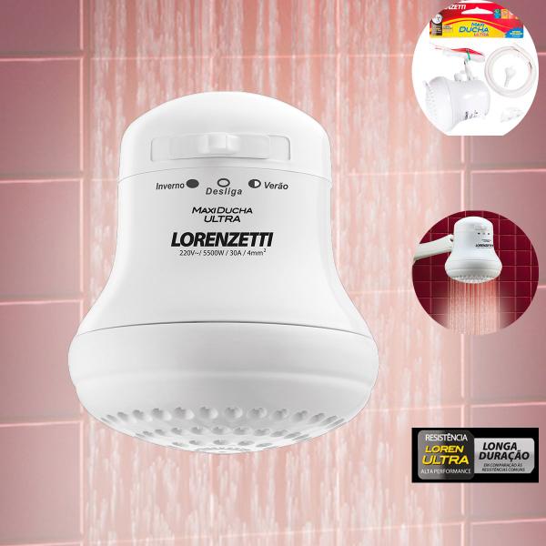 Imagem de Chuveiro elétrico ducha elétrica Lorenzetti Maxi Ducha 110V ou 220V