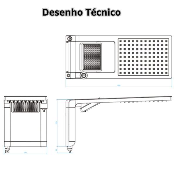 Imagem de Chuveiro Elétrico DUO Duplo Moderno de Parede Branco com Cromado Acqua Ultra Storm Duo Lorenzetti