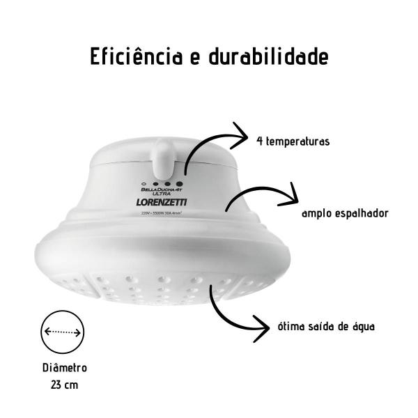 Imagem de Chuveiro Elétrico Lorenzetti Bella Ducha 4T Ultra