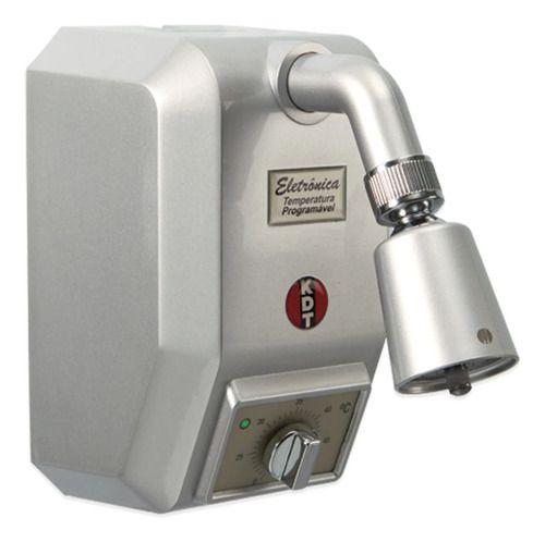 Chuveiro Eletronico Hibrido Kdt 220v 8800w Prata - Stoc Imagem de Chuveiro Eletronico Hibrido Kdt 220v 8800w Prata