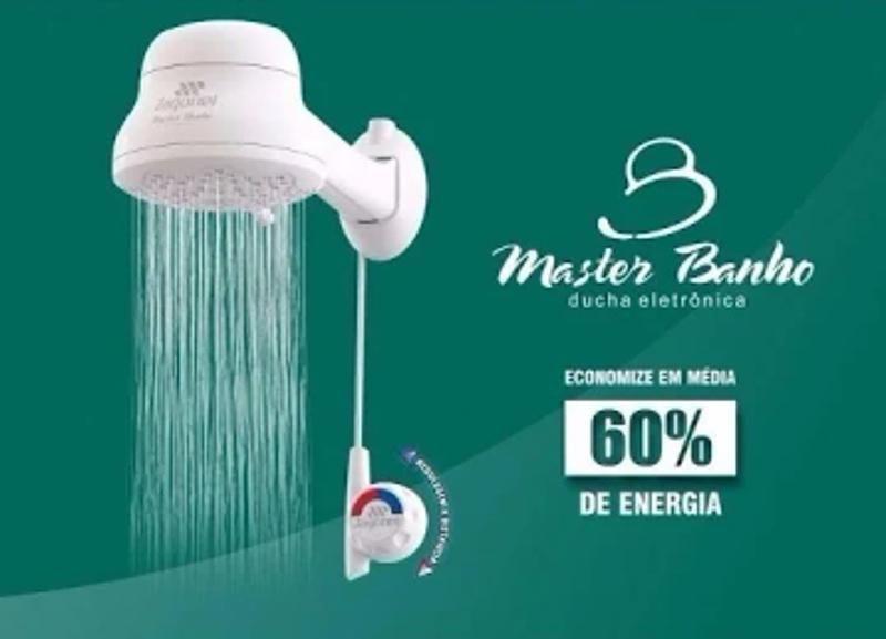 Imagem de Chuveiro eletrônico master banho 127v 5500w zagonel