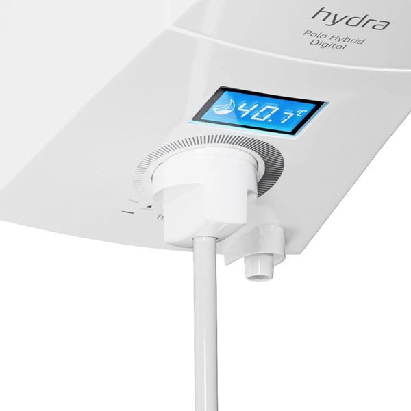 Imagem de Chuveiro Hydra Polo Hybrid Digital Branco 220V