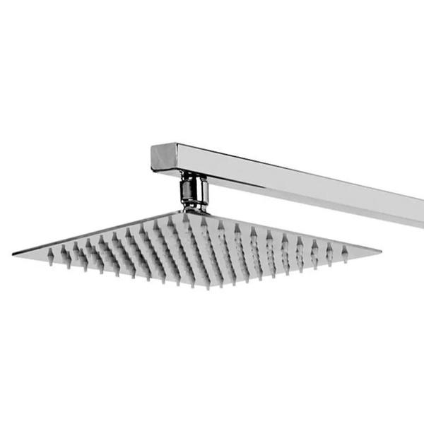 Imagem de Chuveiro Inox Quadrado Slim Suporte Ducha Cromada Banho Banheiro Casa